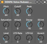 Volca Nubass Control screenshot