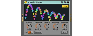 bouncing notes screenshot