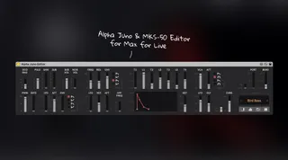 Alpha Juno and MKS-50 Editor screenshot