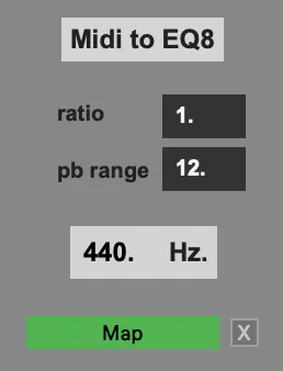 Midi to EQ screenshot