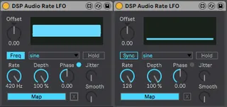 DSP Audio Rate LFO screenshot