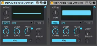 DSP Audio Rate LFO MIDI screenshot