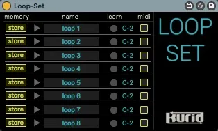 Loop-Set  - memory and recall loop setting screenshot