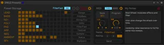 Favorite MIDI Presets screenshot