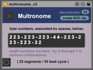 Multronome screenshot