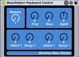 Bass Station Keyboard Control screenshot