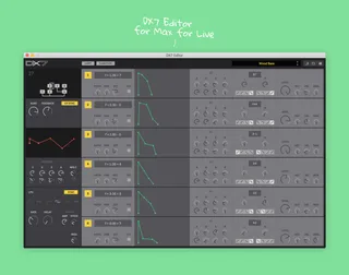 DX7 Editor screenshot