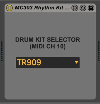 MC303 Rhythm Kit Selector screenshot