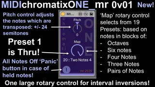 MIDIchromatixONE screenshot