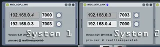 MIDI UDP LINK screenshot