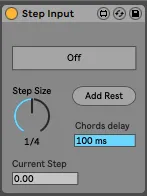 Step Input screenshot