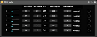 MIDI gate screenshot