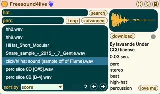 Freesound4live screenshot