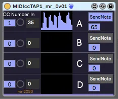 MIDIccTAP screenshot