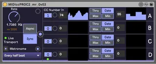 MIDIccPROC screenshot
