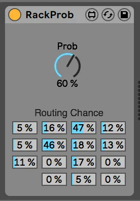 Drum Rack Probability Controller screenshot