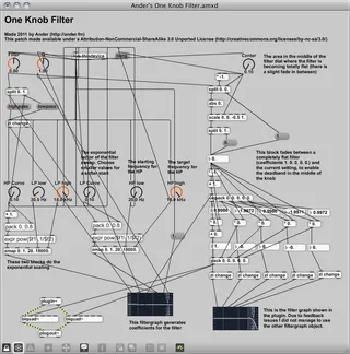 One Knob Filter screenshot