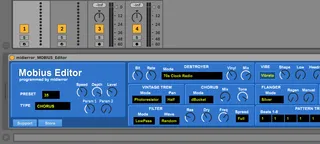 Strymon Mobius Editor screenshot