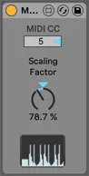 MIDI CC Scaler screenshot