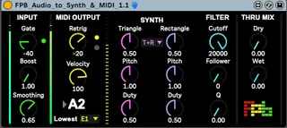 FPB Audio to Synth and MIDI screenshot