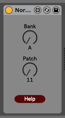 Nord Wave 2 Bank and Patch Control screenshot