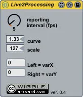 Live 2 Processing screenshot