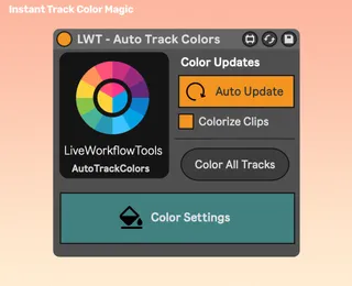 LiveWorkflowTools - Auto Track Colors screenshot