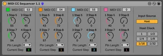 MIDI CC Sequencer screenshot
