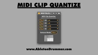 MIDI Clip Quantize screenshot