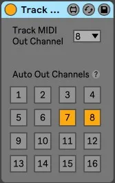 Track MIDI Out Channel screenshot