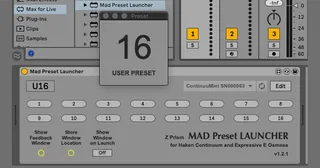 Mad Preset Launcher for Continuum and Osmose screenshot