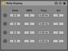 Note Display screenshot