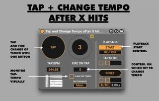 Tap and Change Tempo BPM After X Hits screenshot