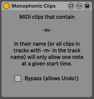 Monophonic Clips screenshot