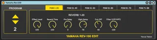 Yamaha Rev-100 Editor screenshot