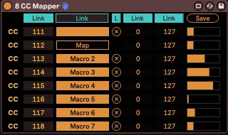8 CC Mapper screenshot