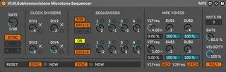 VLM.Subharmoniclone Microtone Sequencer screenshot