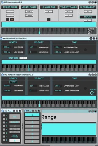 MZ Random MIDI Tools screenshot