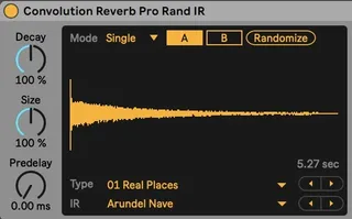 Convolution Reverb Pro Random IR screenshot