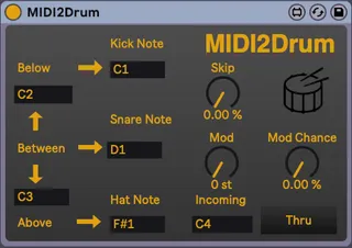 MIDI2Drum screenshot