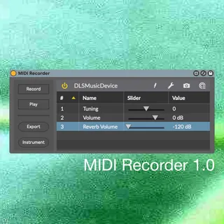 MIDI Recorder screenshot