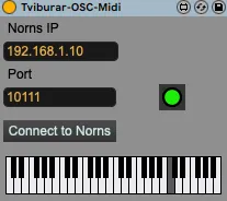 Tviburar OSC to MIDI screenshot
