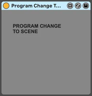 Program Change to Scene Launch screenshot