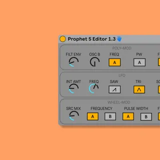 Prophet 5 Editor screenshot