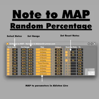 Note To Map Random Percentage screenshot