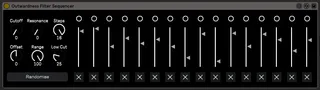 Outwardness Filter Sequencer screenshot