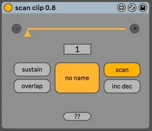 Scan Clip - Midi CLip Scrub device screenshot