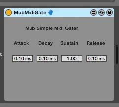 Mub Simple Midi Gate screenshot