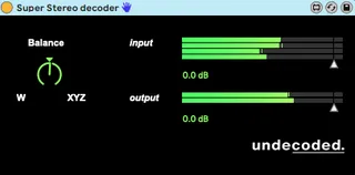 Super Stereo ambisonic decoder screenshot