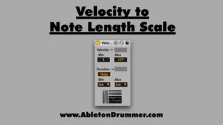 Velocity to Note Length Scale screenshot